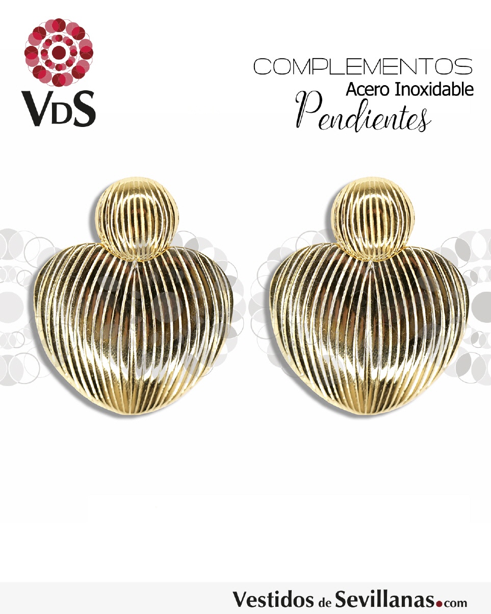 Pendiente Coraz&oacute;n Acero Inox. T.M_3col