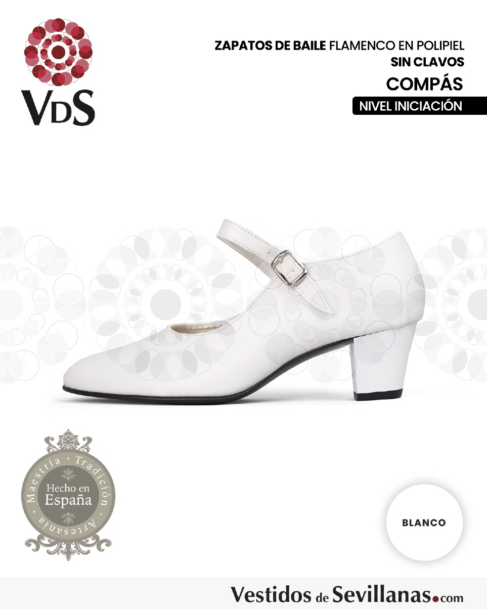 Zapato Flamenco COMP&Aacute;S Polipiel_3col