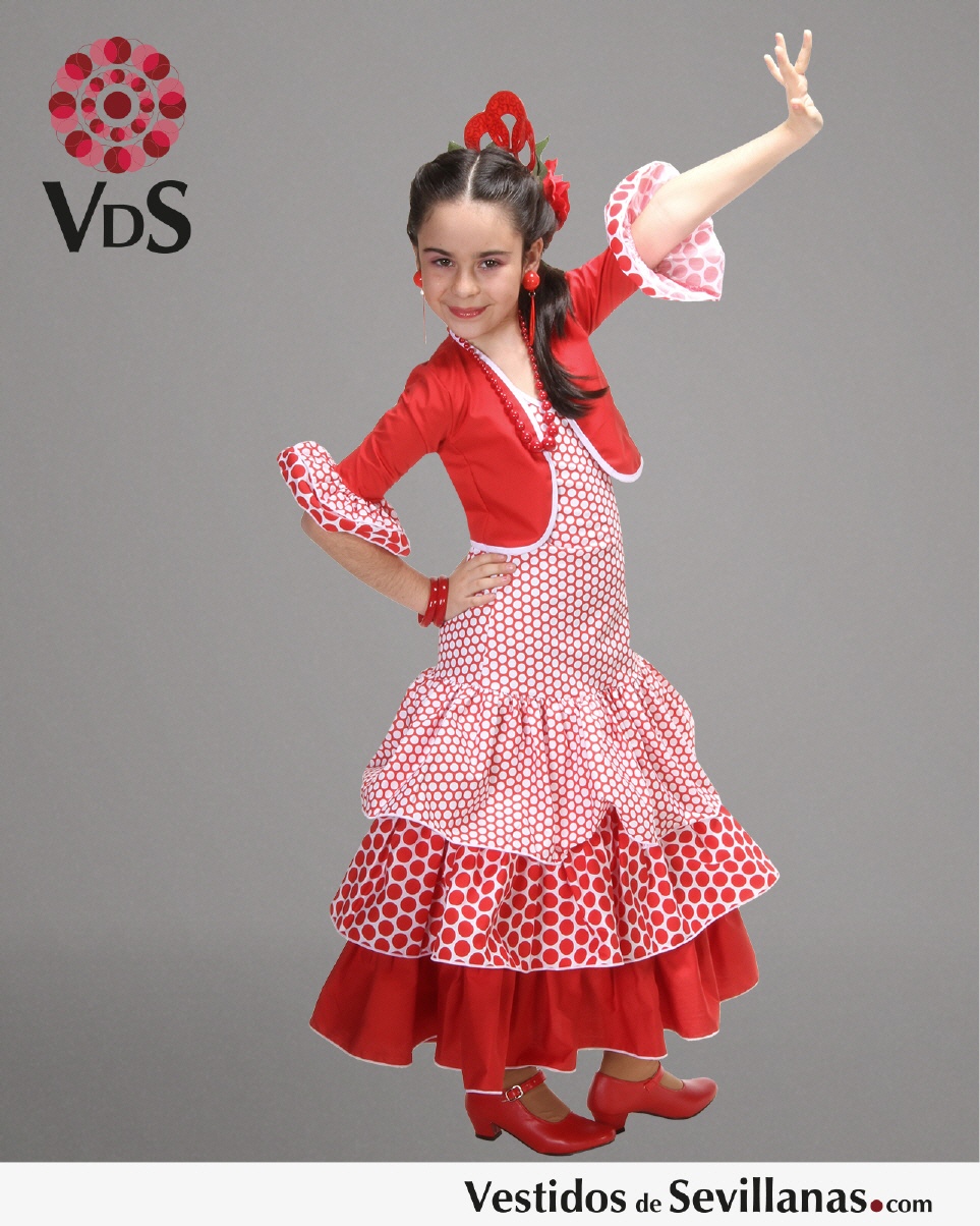 Traje de Flamenca M&Aacute;LAGA Largo( T.4)_3col