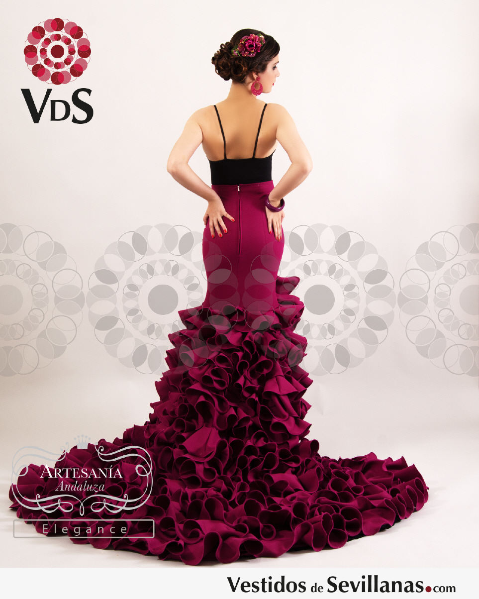 Faldas de cola flamenca