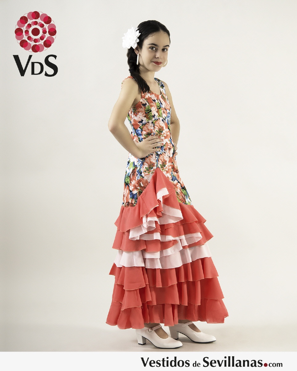 Traje de baile Ni&ntilde;a CANTE (6Volantes)_3col
